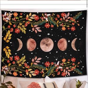 Amazon Moon & Floral Tapestry